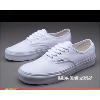 Vans Authentic White ส่งฟรี EMS