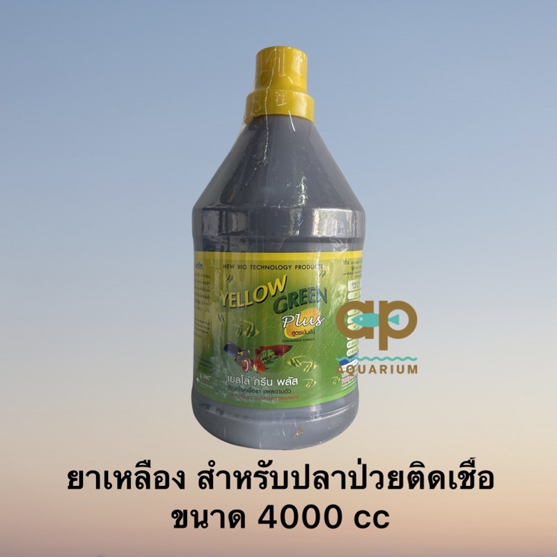 เยลโล่ กรีน พลัส - MA Yellow Green Plus กำจัดเชื้อรา แผลตามตัว ยาเหลือง ขนาด 4000 cc