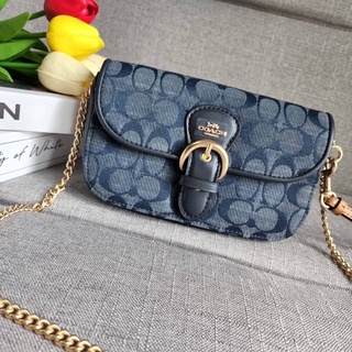 COACH C8304 Kleo Crossbody In Signature Chambray