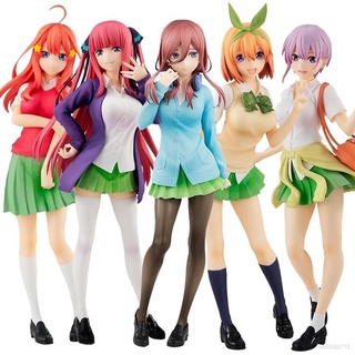 ของเล่นตุ๊กตาฟิกเกอร์ Sam The Quintessential Quintuplets Nakano Itsuki Nino Miku Yotsuba Itsuki ของขวัญ สําหรับตกแต่งบ้าน