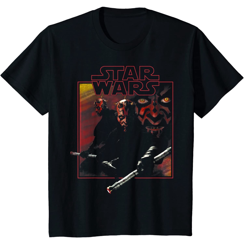 เสื้อยืดคอกลมเสื้อยืดพิมพ์ลาย Star Wars Darth Maul สไตล์คลาสสิกสําหรับผู้ชาย
S-4XL