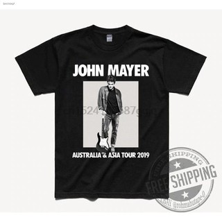 เสื้อยืดผ้าฝ้าย 100 % พิมพ์ลาย John mayer Tour 2019 Australia Asia สำหรับผู้ชาย