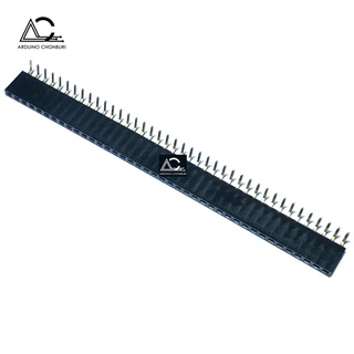 แบบฉาก 1x40 pin 2.54mm 90 degree Single Row Female