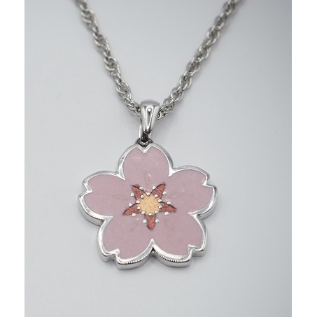 【Direct from Japan】Tokyo Shippou Sakura Fuji Necklace 18mm