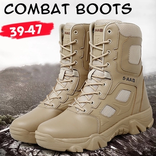 🆕Military Tactical Bootsรองเท้าเดินป่ากันน้ำ รองเท้าบู๊ทหนั Waterproof Hiking Combat