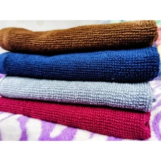 ผ้าเช็ดหน้าโรงแรม 1 ปอนด์ ผ้าขนหนูผืนเล็ก ขนาด12x12นิ้ว อเนกประสงค์ สั่งย้อมสีพิเศษ cotton 100% เส้นด้ายคู่