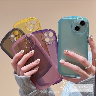 เคสโทรศัพท์มือถือแบบนิ่ม TPU ใส กันกระแทก สีพื้น สําหรับ Vivo Y33S 4G Y21 Y21T Y21S Y91C Y95 Y91 Y85 V9 Y70S Y83 Y81 iQOO Neo 3