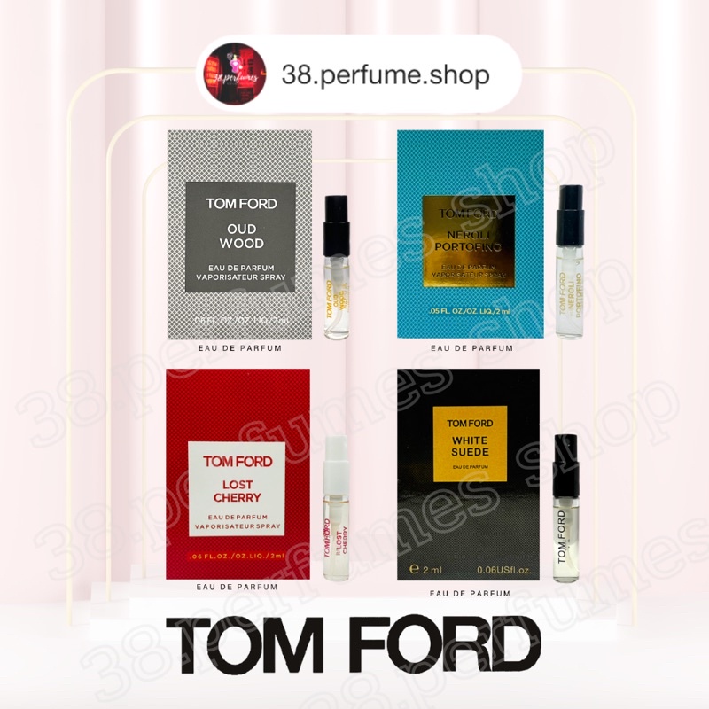 น้ำหอม Tom Ford(ทอม ฟอร์ด) 4 กลิ่น!! น้ำหอมตัวเทสแท้ 100% ขนาดทดลอง 2ML พร้อมส่งจัดส่งเร็ว มีเก็บเงินปลายทาง