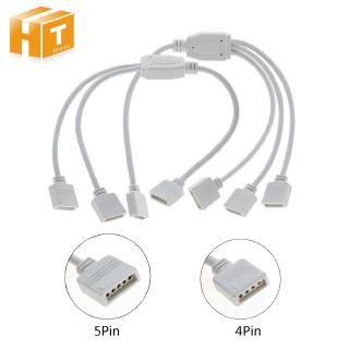 4 Pin 5 Pin Hub 1 To 3 / 1 To 2 Rgbw ไฟ Led สายเคเบิ้ลเชื่อมต่อสายไฟเชื่อมต่อ