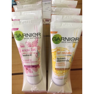 โฟมล้างหน้าการ์นิเย่ Garnier ปริมาณ 15 มล. (ขายยกแพ็ค 6 ชิ้น)