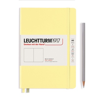 Leuchtturm1917 Notebooks Smooth  A5 “Vanilla” สมุดโน๊ต Leuchtturm1917 ขนาด A5 สีเหลืองครีม