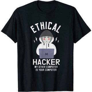 ถูกสุดๆเสื้อยืด พิมพ์ลาย Gildan Ethical Hacker My Other Computer สําหรับผู้ชาย และผู้หญิงรหัสเต็ม