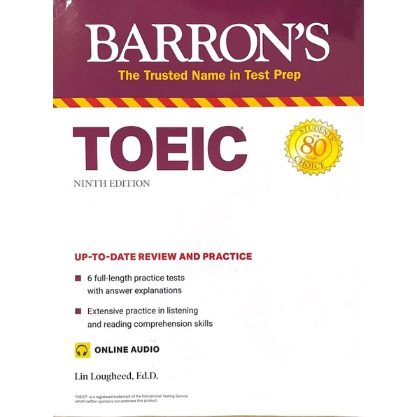 [ศูนย์หนังสือจุฬาฯ] 9781506273426 TOEIC (WITH ONLINE AUDIO) (BARRON'S TEST PREP)