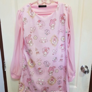 My Melody Dress สั้น แขนยาว