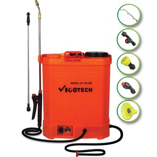 **ส่งฟรี**VIGOTECH เครื่องพ่นยาแบตเตอรี่ 20 ลิตร 6.9 บาร์ (CF-20-OO)