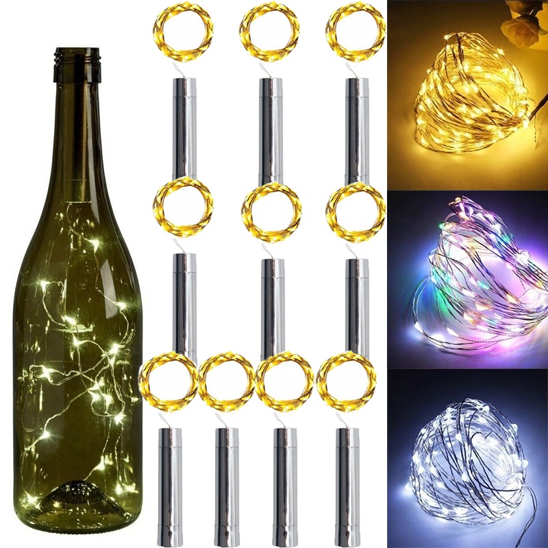 ราคา ประสิทธิภาพ200CM 20LED 10PCS Cork Shape Starry Fairy Light Wine