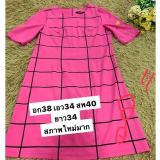 💋❗️❤️Clearance 🍒❤️ 🔥Sales🔥🔥 “Pink dress”  Size XXL 🔥dressสวยลายน่ารักงาน  Brand Japan  เดรสทรงเอผ้าดีมาก ..