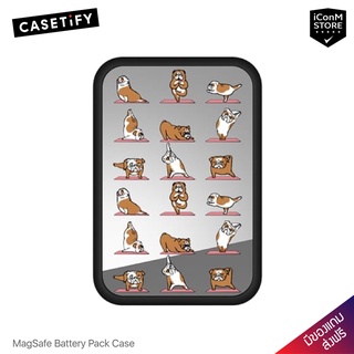 [พร้อมส่ง] CASETiFY - English Bulldog yoga เคสสำหรับ Magnetic Battery Pack [ผ่อน0% ส่งฟรี มีของแถม]