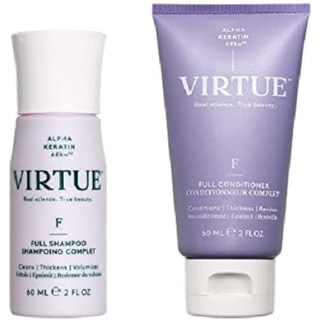 พร้อมส่ง ของแท้ VIRTUE Full Shampoo &amp; Conditioner Duo (2 x 60ml)