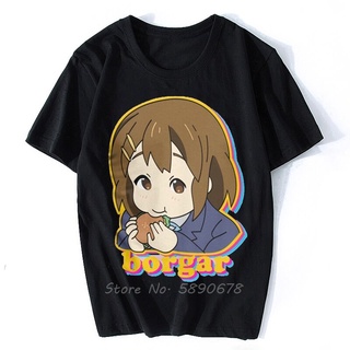 เสื้อยืดคอกลม แขนสั้น พิมพ์ลายอนิเมะ Borgar Yui K-on Hirasawa สไตล์ญี่ปุ่น สําหรับผู้ชายS-5XL