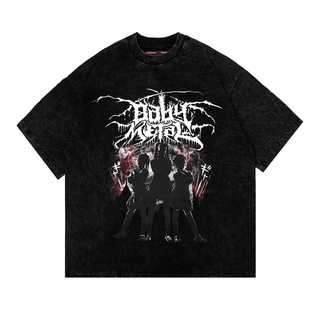 เสื้อยืดผู้ เสื้อยืด โอเวอร์ไซซ์ พิมพ์ลาย TOXIC BABY METAL TEE SAND WASH S-5XL