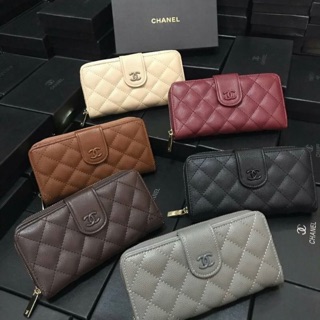 พรีเมี่ยม กระเป๋าสตางค์ Chanel  2 พับ