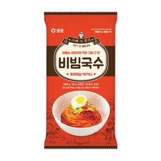 พร้อมส่ง 비빔국수 ก๋วยเตี๋ยวแห้งรสเผ็ด Sempio Bibim Noodles 135g