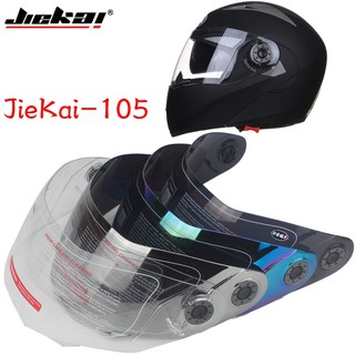 JIEKAI-105 สินค้าพิเศษสำหรับเลนส์! หมวกกันน็อกแบบเต็มหน้า สำหรับหมวกกันน็อคมอเตอร์ไซค์