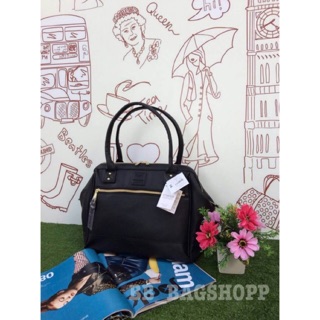 Anello PU Leather boston bag (หูยาว) (ดำ,แดง,กรม) (Outlet)