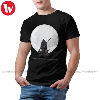 เสื้อยืดแขนสั้น ผ้าฝ้าย พิมพ์ลายกราฟฟิค Bloodborne น่ารัก สไตล์สตรีท สําหรับผู้ชาย