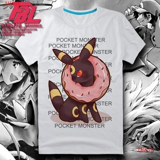 เสื้อยืดผู้ชายและผู้หญิง ใหม่เสื้อยืดคอกลมแขนสั้นผ้าฝ้ายการ์ตูน Pokemon Pikachu สําหรับผู้ชาย Unisex Short sleeve T-shir