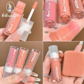 ✨Cod✨Uslike บลัชออน เนื้อลิขวิด กันน้ํา กันเหงื่อ ติดทนนาน ไม่จางหาย สีธรรมชาติ สําหรับแต่งหน้า