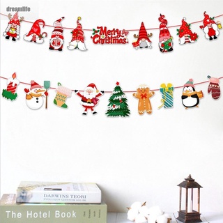 【DREAMLIFE】Hanging Banner Xmas Party Childrens Great Gifts Christmas Tree Decoration