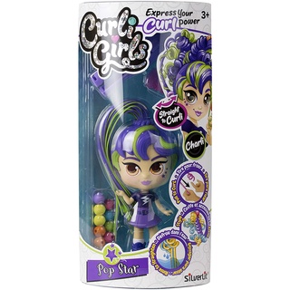 Curli Girls Hairdressing Doll Magic Hair for Infinite Hairstyles ตุ๊กตาดัดผมหยิกได้และผมตรงเมื่อจุ่มในน้ำคะ เกร๋สุดๆ