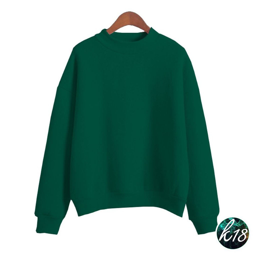 K18💜Korean เสื้อกันหนาว ทรงโอเวอร์ไซส์ แขนจั๊ม ผ้าสำลีหนานุ่ม 16 สี - รูปที่ 5