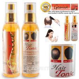 Genive เซรั่มลดการหลุดร่วงปลูกผมใหม่ ขนาด 20ml เเถม genive hair tonic 2 ขวด