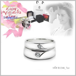 Finejewelthai แหวนเพชร-แหวนทองคำขาว-แหวนคู่-Couple Ring-Diamond-Ring - Valentine Gift66