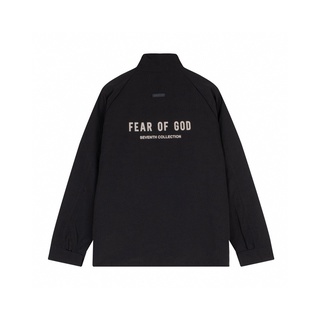 เสื้อแจ็กเก็ตลําลอง พิมพ์ลาย FOG Flocking สไตล์สปอร์ต แฟชั่นสําหรับผู้ชาย และผู้หญิง