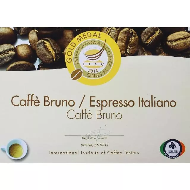 กาแฟบรูโน เอชเชเลนเต (premium) คั่วเม็ด 250 g.Bruno Coffee