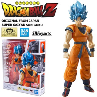 งานแท้ S.H.Figuarts แมวทอง Bandai Dragon Ball Broly Super Z God Blue Saiyan Son Gokou Goku ซง โกคู โงกุน Action Figure