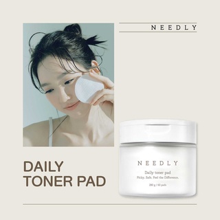 Needly Daily Toner Pad แผ่นเช็ดทำความสะอาดผิวหน้า นีดลี่โทนเนอร์ โทนเนอร์แผ่น แบบสำลีในตัว แผ่นเอสเซ้นส์บำรุงผิว