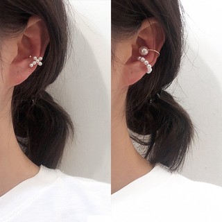 ต่างหูหนีบมุก เซต3ชิ้น earcuff ต่างหูเกี่ยว ไม่ต้องเจาะ