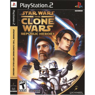 แผ่นเกมส์ Star Wars The Clone Wars Republic Heroes PS2 Playstation2 คุณภาพสูง ราคาถูก