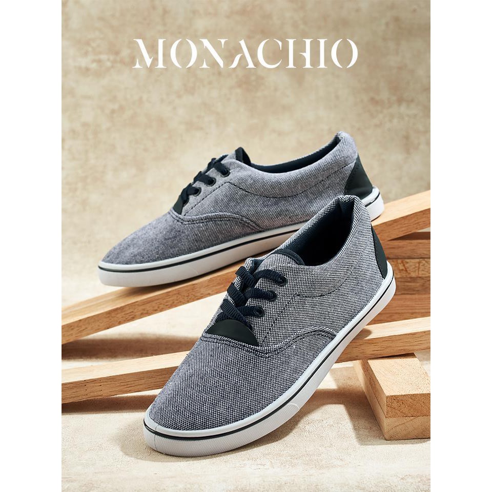 ส่งฟรีMONACHIO รองเท้าผ้าใบสำหรับผู้ชาย รองเท้าผ้าใบแฟชั่น Men's sneaker เก็บเงินปลายทาง