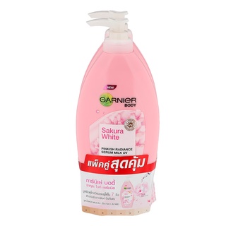 Free Delivery Garnier Body Lotion Sakura White Pack2 400ml. Cash on delivery