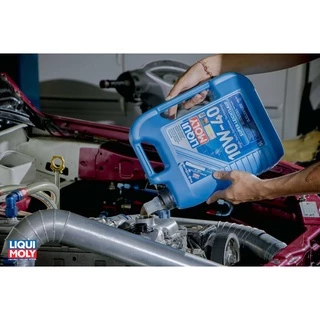 10W 40 LIQUI MOLY SUPERLEICHTLAUF / 5W 40 LEICHTLAUF PERFORMANCE เบนซิน+ดีเซล สังเคราะห์แท้ ส่งฟรี