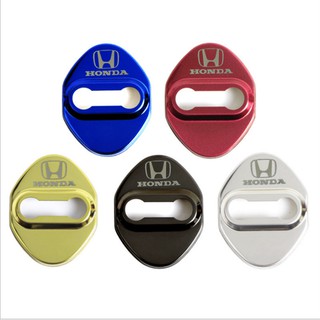 ฮอนด้า อุปกรณ์ล็อคประตูรถยนต์สแตนเลส 4 ชิ้น / ล็อต  Honda Car door lock