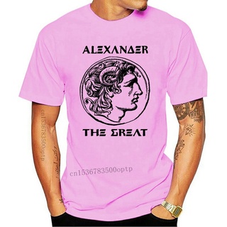 ขายดี!เสื้อยืด พิมพ์ลายกรีก มาซิดอนโบราณ Alexander the GreatS-5XL