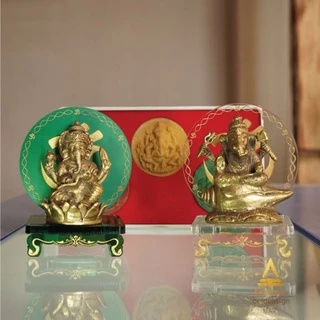 ฐานวางพระพิฆเนศ รูป ॐ โอม บูชาพระพิฆเนศ แผ่นอะคริลิคสี