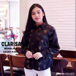 Clarisa เสื้อเชิ้ตแขนยาวลําลอง เหมาะกับใส่ทํางาน สําหรับผู้หญิง